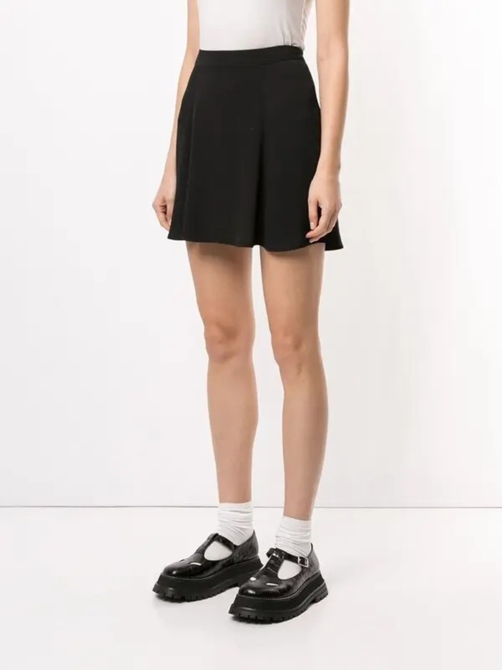 Reformation Flounce Skirt Jn Black Size 4